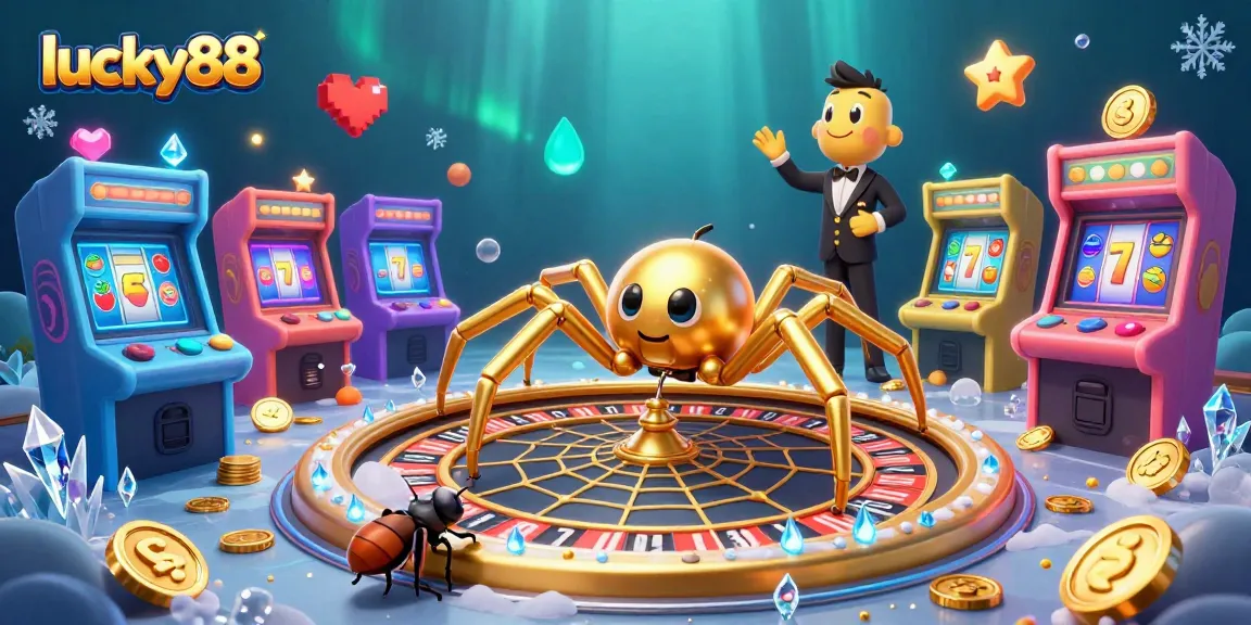Spin the roulette wheel and win big with lucky88 in this dynamic 3D casino scene.